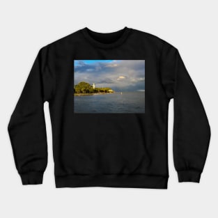 Stormy St Simons Island Lighthouse Crewneck Sweatshirt